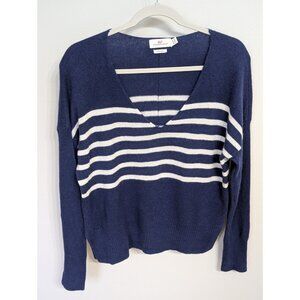 Vineyard Vines Women’s Oversized Cashmere V Neck Sweater Blue S Preppy Read!